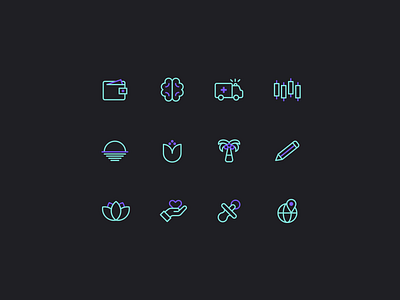 ✏️ Company Benefits Icons benefits brand branding careers design icons illustration ui vector web website