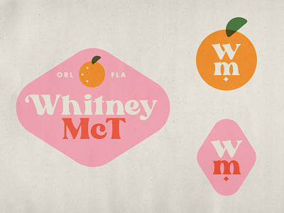 Personal Branding branding design logo orange logo personal logo retro vintage whitney