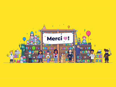 Glose thanks card book brand card character design graphic design illustration library logo pirate postcard print printdesign thank vector visual identity witch