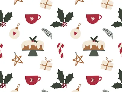 Christmas pattern christmas design event gift graphic design holiday illustration merry new year paper pattern vector