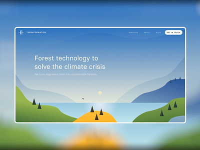 Terraformation Explorations • Homepage Animation climate change design design strategy forest restoration global warming illustration product product strategy sustainability ui ui design uidesign uiux ux ux design uxdesign uxui