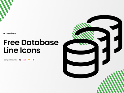 Database Line Icons database download free freebie icon icons internet networking server user vector