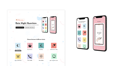 Colorful mobile app and website branding design illustration mobile