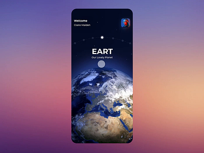 Explore Solar System - Planets App Animation animation app clean design explore mars design mobile app animation planet planet mobile app planets solar solar system app ui ux