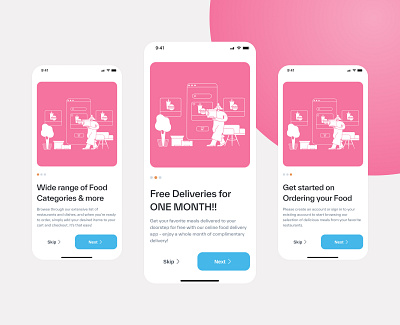 Food Delivery App - Login Onboarding Screen figma food delivery app login page mobile app mobile app edsign onboarding screen ui design uiux ux design