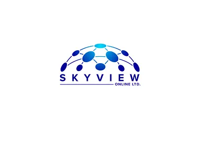 skyview logo design blue creative logo logo designer logo maker modern online professional sky logo skyview