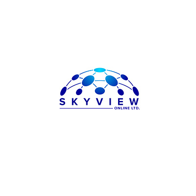 skyview logo design blue creative logo logo designer logo maker modern online professional sky logo skyview