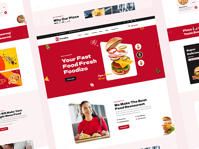 Fast Food Restaurant Website design fast food fast food restaurant fast food restaurant web design figma uiux ux design web design website