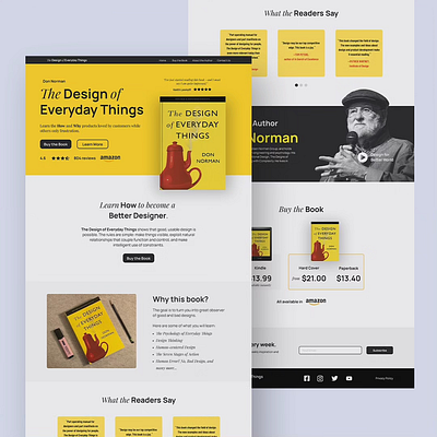 Website Design for the book Design for Everyday Things web design