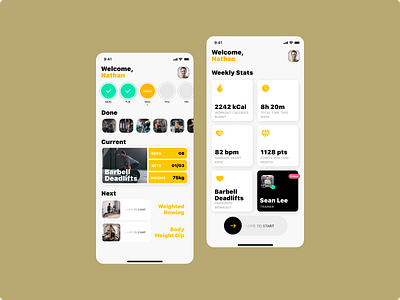 Workout Tracker 041 appdesign dailyui fitness mobileapp ui ux workout