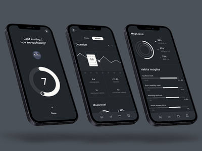 Mood analysis app design animation app appdesign branding design designer figma graphic design illustration mobileapp typography ui uidesign uiinspiration uitrends uiux ux uxdesign uxinspiration uxtrends