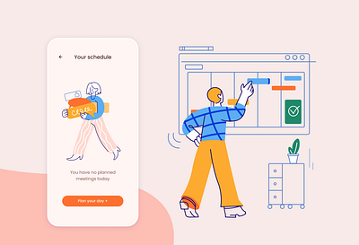 Cytrus Timeline Illustration illustration ui