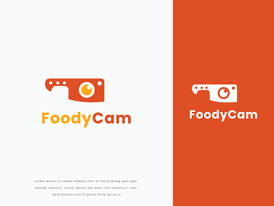 Foody Cam Logo brand identity branding burger cooking delivery design film foodie illustration lens logo logoinspirations modern logo photo photographer photography pizza polaroid restaurant vector