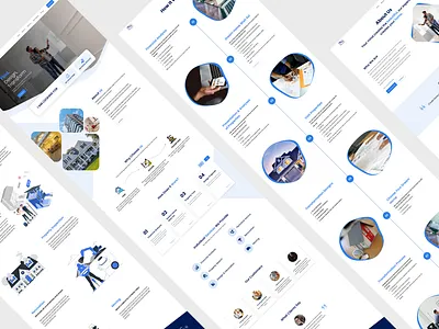 Real Estate Company Website UI/UX Design landing page design landingpage real estate website ui ui design website concept website design