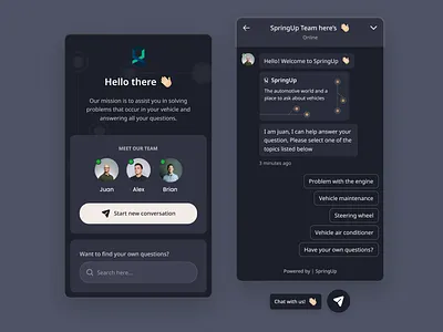 Customer Services Chat - Dark & Light Mode application branding clean customer customer service dark dark mode design light mode modern service simple ui ux vehicle web website