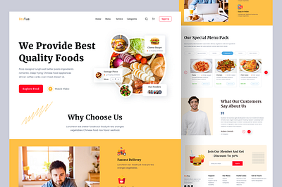 Food Website chef app food food and drink food delivery food delivery app food delivery website food landing page food website foodie recipe restaurant restaurant website ui design web design