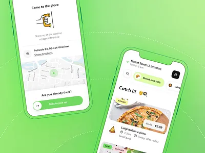 Foodsi App - Choose the pack animation! animation foodsi green motion graphics objectivity planet ui waste