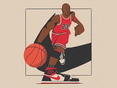 23 23 all the pretty colors basketball chicago bulls illustration michael jordan mj nathan walker sneakers