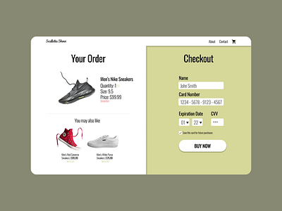 Daily UI 002 - Checkout cart checkout daily ui design ecommerce ui ux web design