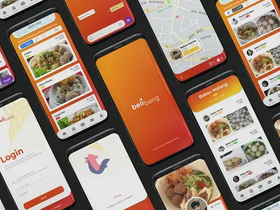 Belibang: An Apps for "Pedagang Keliling" apps belibang delivery design food interface ui