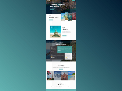 Demo Travelling Website ui ux web design web development website design
