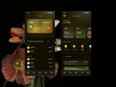 Bank App iOS app clean design ios minimal ui ux web