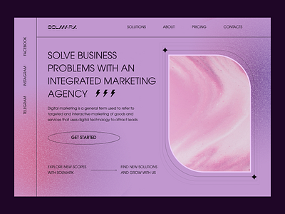 Marketing agency agency business company creative design digital home page landing marketing online promotion seo social media ui web website