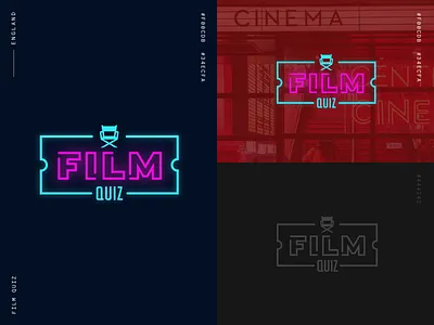 FilmQuiz.com branding design film graphic design icon logo logomark online vector