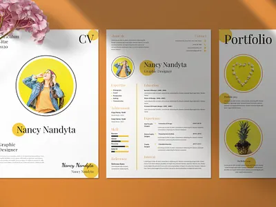 Clean Resume / CV Portfolio clean clean resume cover letter cv design cv portfolio cv template design doc doc cv graphic design illustration lifestyle motion graphics portfolio professional professional cv professional resume resume resume design resume template