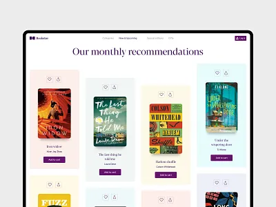 Bookstore 📚 book bookshop bookstore buy categories category consumer design ecommerce genre landing landing page layout online order product shop shopping store web