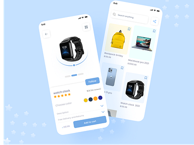 Smart Watch App - UI Design app apple watch apple watch design clean e commerce ecommerce app ios watch iphone x iwatch minimal mobile mobile design samsung shop app smart watch ui ui design ux watch faces xiaomi