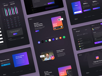 Pitch.dev - Subpages dark design figma homepage interface landing page outloud pricing subpages ui uidesign ux web website website design