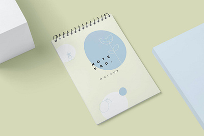 Ringed Notepad Mockups bind brand branding design free freebie graphic design identity illustration logo mockup motion graphics notepad notepad mockups photoshop present ringed showcase stationery ups