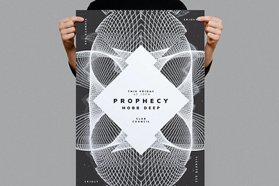 Prophecy Flyer / Poster Template artist catalog clean club design dj flyer poster flyer template illustration indesign magazine modern night nightclub poster poster template print printable prophecy flyer template