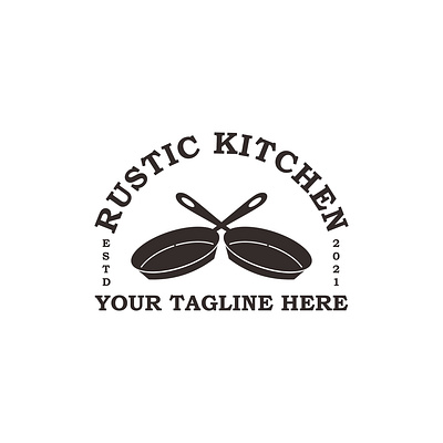 Logo Rustic Kitchen app branding design graphic design icon illustration logo motion graphics typography ui ux vector