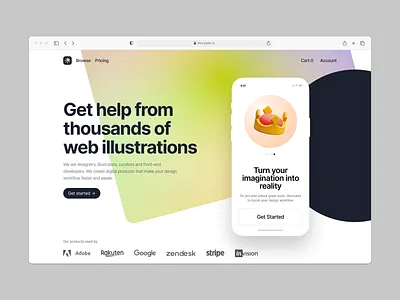 Superscene illustrations 👑 3d constructor design free freebie illustration illustrations interface landing sketch superscene ui