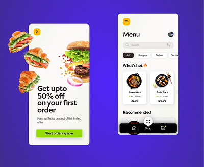 Online Food Delivery App app delivery design food online ui