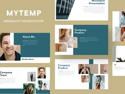 Mytemp - Minimalist Presentation branding design designposter graphic design illustration keynote layout marketing minimal minimalist minimalist presentation modern motion graphics powerpoint presentation promotion simple creative ui unique vector