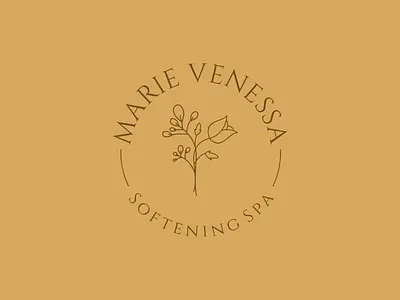 Marie Venessa retro SPA logo design elegant logo logo natural logo spa