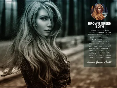 Brown Green Both - Free Photoshop Action action background editing effect filter image photo photography photoshop poster preset wallpaper