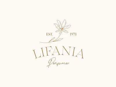 Lifania Perfume Classic Elegant Logo Design elegant logo logo natural logo perfume
