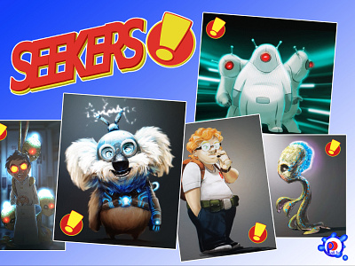 Seekers IP Concept Artwork animation design graphic design illustration not photoshop
