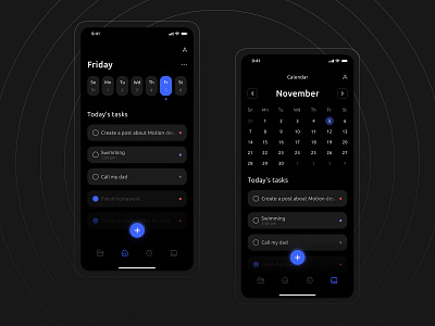 Task manager – Mobile app design app calendar habits home screen mobile app design task manager to do list ui ui design uiux uix