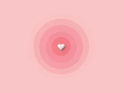 Pulse 3d brand design design flat heart illustration love new pink pulse vector