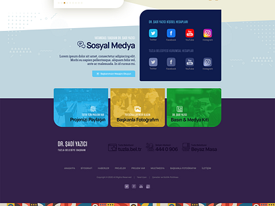 Footer ui corporate footer layout sm socialmedia ui web website