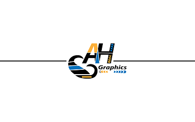 AH Graphics is our brand Name branding design graphic icon illustration logo vector