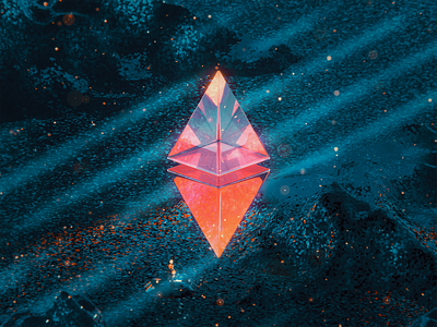 ETH100-#049 3d abstract adventure blender eth ethereum glass illustration nft vuesax wantline