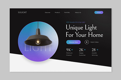 Unique Light design figma illustration network ui web website