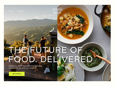 Simple Feast web branding website