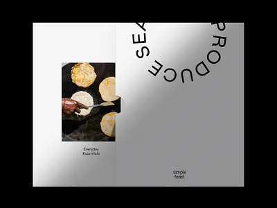 Simple Feast monograph branding print